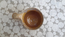 Unique design hand-thrown stoneware mug