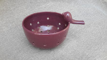 Wheel thrown stoneware colander