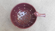 Wheel thrown stoneware colander