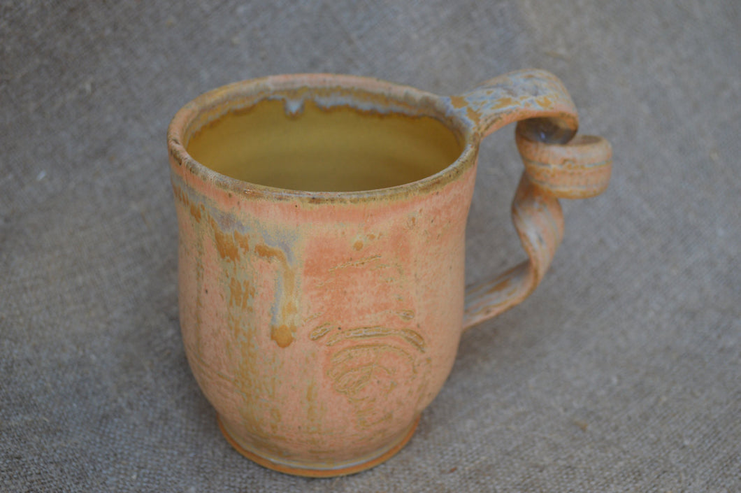 Ceramic stoneware mug rustic style