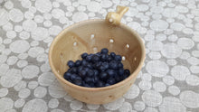 Wheel thrown stoneware colander