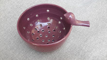 Wheel thrown stoneware colander